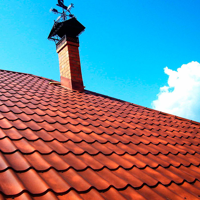 Металлочерепица Манкетта XL на кровле